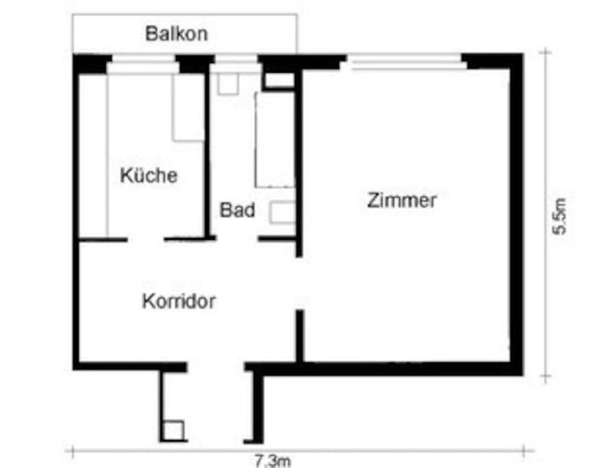 Very Spacious Studio In City Center - Parkview 4 Цюрих Екстер'єр фото